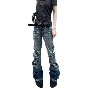 NEVER RULE Джинсы Unisex Blue Moderate Straight Fit