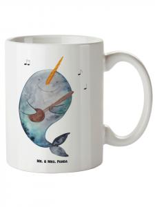 Кружка XL Narwhal Guitar без слов в белом цвете Mr. & Mrs. Panda