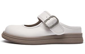 Женские противоскользящие закрытые тапочки La Chapelle, бежевые