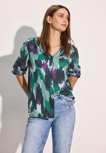 Блуза GEMUSTERTE Cecil, зеленый