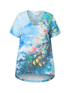 Футболка MIAMODA, цвет baby blau