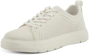 Мужские кожаные кроссовки Spring Step Erwin - перфорированные повседневные туфли на шнуровке с съемной стелькой и поддержкой комфорта, темно-синий