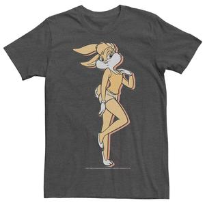 Мужская футболка с простым портретом Looney Tunes Lola Bunny Licensed Character