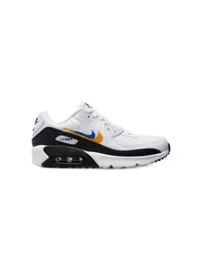 Кроссовки Air Max 90 Double Swoosh - White/Black/Gold Royal Nike Kids, белый