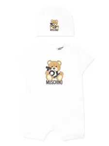 Боди с принтом Moschino Kids, белый