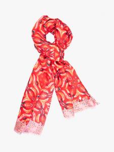 Флоральный мозаичный шарф chesca, Red