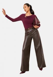 Топ Friends Like These LONG SLEEVE BUCKLE , Berry Red/Red