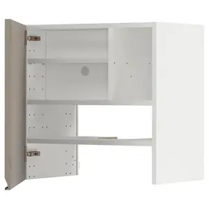 Шкаф-вытяжка, UPPLÖV матовый темно-бежевый, 60x60 см, с 1 дверцей METOD IKEA
