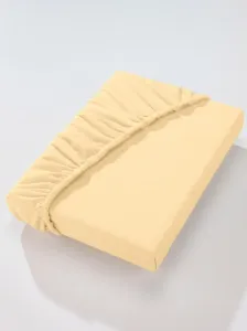 Простыня на подкладке Dormisette, (1 шт.) Простыня обычная 150х250 см., цвет vanillegelb