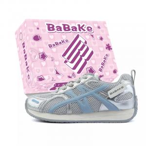 Babak Женские низкие кэжуал кроссовки бело-голубые [подарочная упаковка премиум], цвет Gray Blue[High-Quality Upgraded Box]