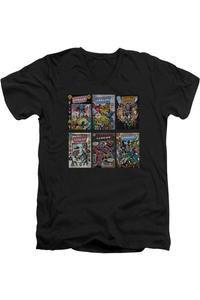 DC Comics DC Comics Covers футболка с коротким рукавом и V-образным вырезом для взрослых Gildan, черный