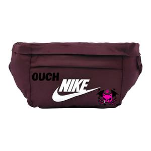 Nike Бежевый поясной рюкзак с белой печатью, Demon