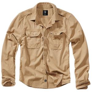 Рубашка с длинным рукавом Brandit Vintage, бежевый