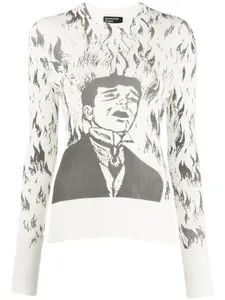 Enfants Riches Déprimés джемпер с круглым вырезом, нейтральный цвет