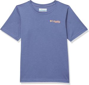 Columbia Baby-Boys PFG футболка с коротким рукавом и принтом, Bluebell/Chompy-Chomp