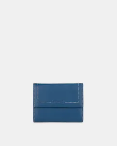 Маленький женский кошелек Pielnoble, темно-синий