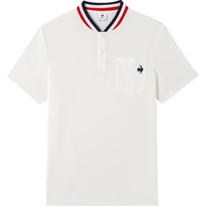 Поло мужское Le Coq Sportif, цвет слоновая кость белый