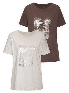 Футболка Vivance, цвет taupe, beige