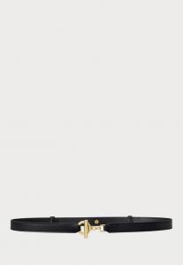 Ремень Lauren Ralph Lauren LEATHER TOGGLE SKINNY BELT, Black