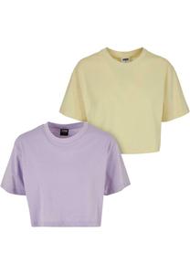 Базовая футболка OVERSIZED 2-PACK Urban Classics, цвет lilac softyellow