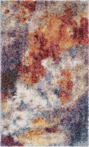 Ковер SAFAVIEH, 69 x 122 см, Gypsy Shag Collection, Rust & Ivory, абстрактный дизайн, без линьки и простой в уходе, идеально для помещений с высокой проходимостью: прихожая, гостиная, спальня (GYP520A)