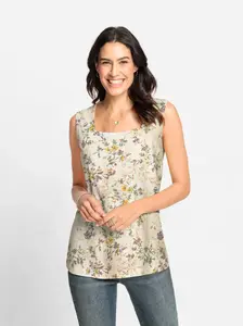 Топ-рубашка Inspirations Inspirationen, цвет Champagner-Bedruckt