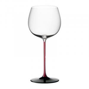 Sommeliers Black Series Collectors Edition - Бокал для белого вина Red Black Montrachet / Chardonnay 229 мм / 500 кубсм Riedel, красный/черный/прозрачный