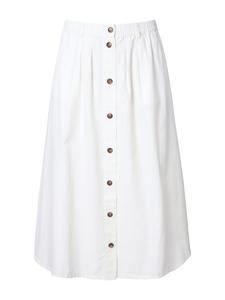 Юбка длиной до колена Ulla Popken, цвет white denim