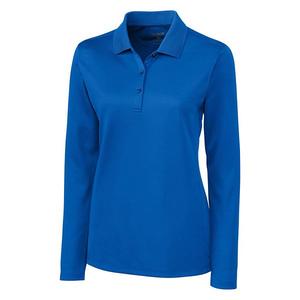 Техническая поло с длинным рукавом Ice pique Clique, Royal Blue