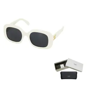 CELINE Солнцезащитные очки Triomphe белые, White