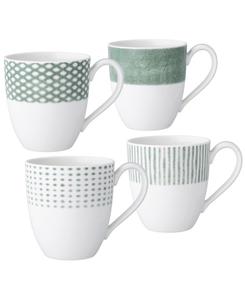 Набор из 4 кружек Hammock разных размеров Noritake, Green