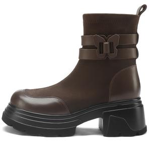 D:FUSE SCANDINAVIA Коричневые женские ботильоны, цвет Brown