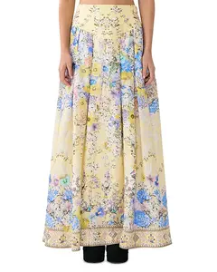 Плиссированная макси-юбка Camilla, мультиколор