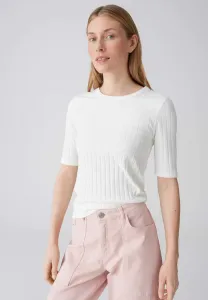 Облегающая базовая футболка с чистым кроем Opus, Milk