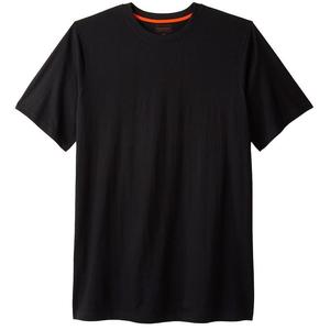 Мужская удлиненная футболка с круглым вырезом Boulder Creek By Kingsize для больших и высоких тяжеловесов, черный
