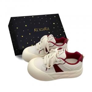 Alxnan Антискользящие и износостойкие низкие скейтерские туфли на платформе для женщин - красная коробка, цвет Red Box