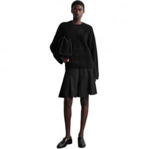 COS Повседневная длинная юбка женская черная