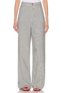 Джинсы Rey High Rise Wide Grlfrnd, Ticking Stripe