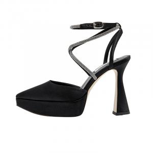 Туфли женские на высоком каблуке Shoeszooo, черный