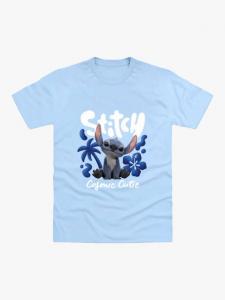 Футболка Brand Threads с принтом из фильма для детей Lilo & Stitch, Blue