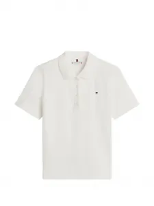Рубашка-поло с короткими рукавами и воротником Tommy Hilfiger, белый