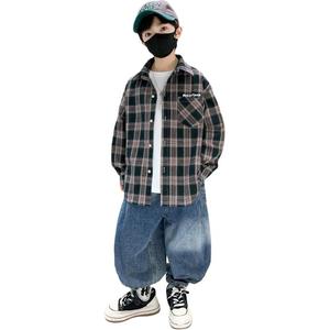 Детская повседневная рубашка EASTERN CAMEL, серый