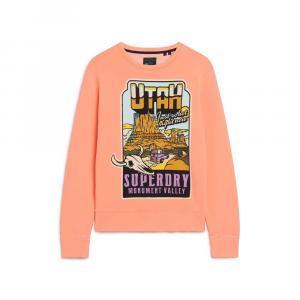 Толстовка Superdry Neon Travel Loose, оранжевый