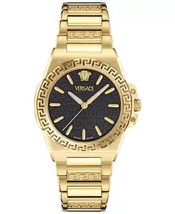 Женские наручные часы Swiss Greca Reaction с позолотой, 38 мм Versace