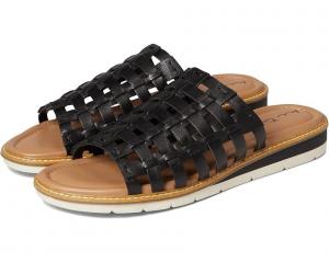 Женские сандалии Me Too Arien, размер США 8, черные, кожаные, без застежки, с открытым носком, модель KHD957