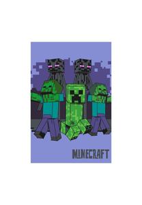Одеяло флисовое Cofi Minecraft, 100x150 см, синий