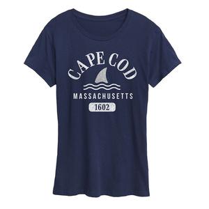 Женская футболка Cape Cod Mass с графическим рисунком, темно-синий