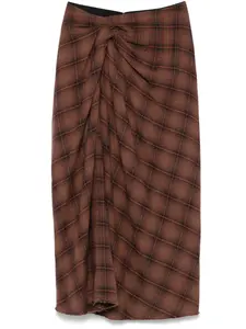 Юбка миди Nicole MARANT ÉTOILE, коричневый