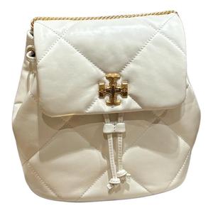 TORY BURCH Кира Даймонд Квилт Маленький Рюкзак Тёплый Белый