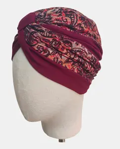 Двухцветный тюрбан с перекрестным фронтом NILO из бамбука Belleturban